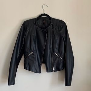 Zara Faux Leather Moto Jacket